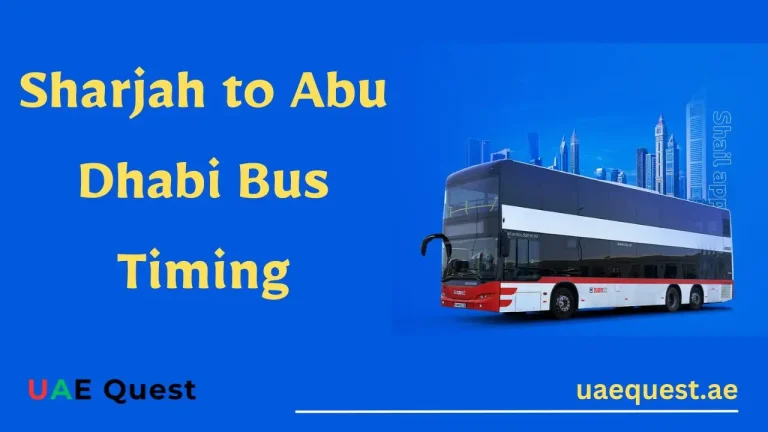 Sharjah to Abu Dhabi Bus Timing