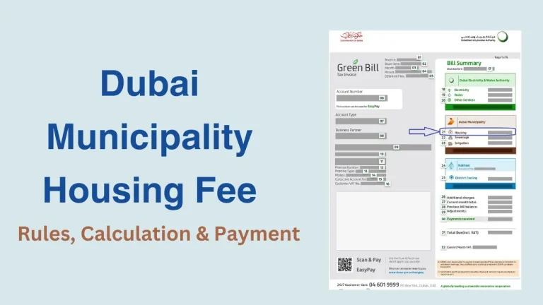 Dubai Municipality Housing Fee