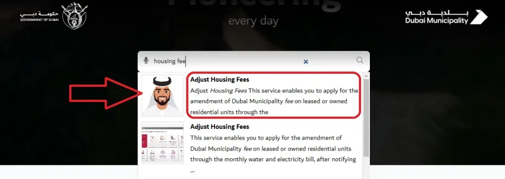 Dubai Municipality Housing Fee