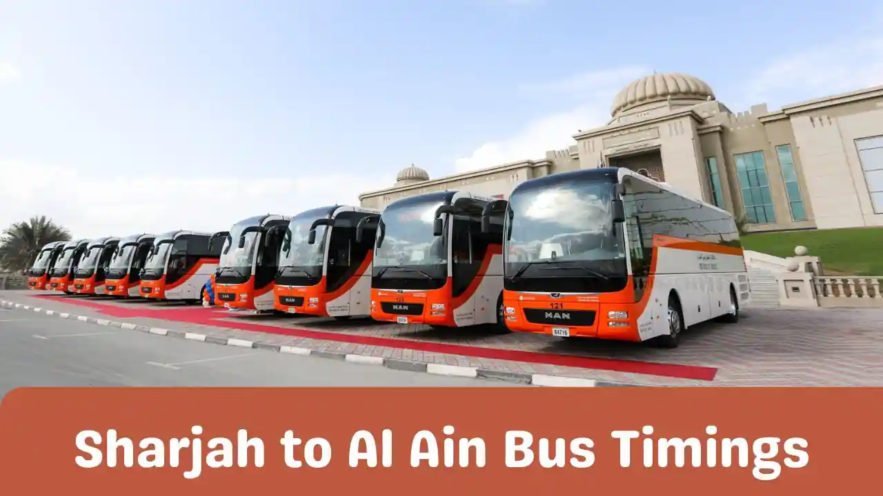 Sharjah to Al Ain Bus Timings