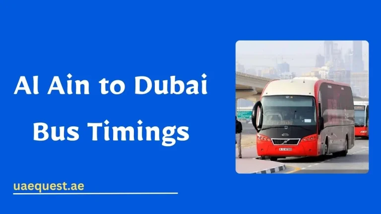 Al Ain to Dubai Bus Timings