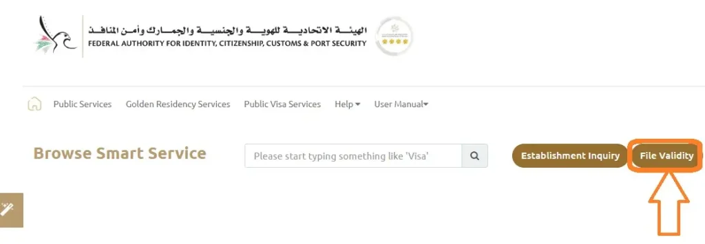 how to check emirates id status with passport number