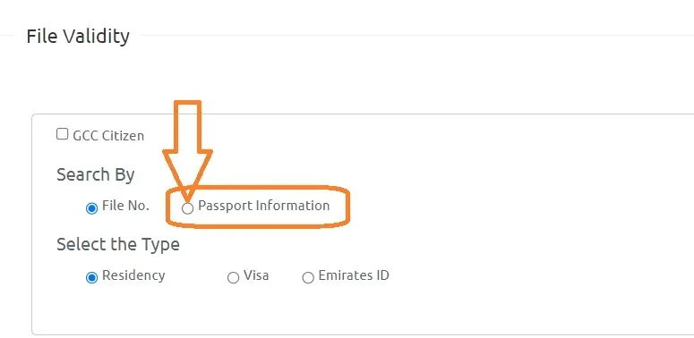 how to check emirates id status with passport number