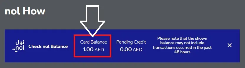 how to check nol card balance