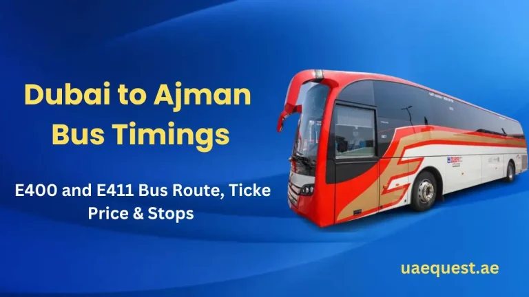 Dubai to Ajman Bus Timings