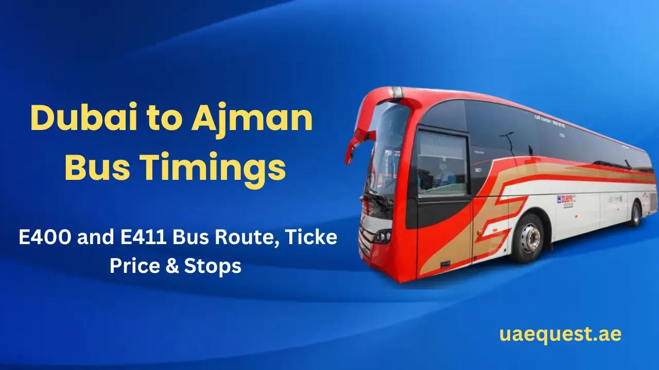 Dubai to Ajman Bus Timings