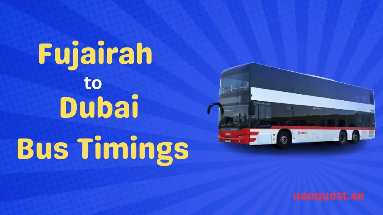 Fujairah to Dubai Bus Timings