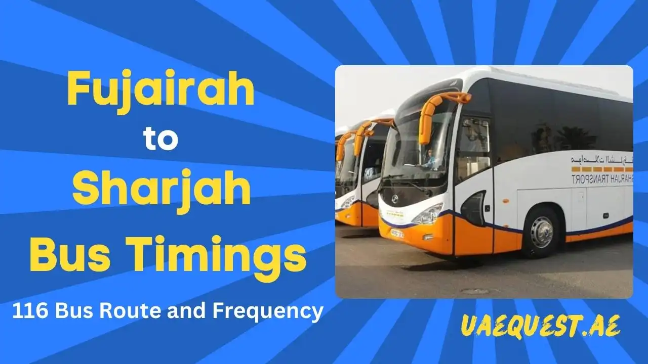 Fujairah to Sharjah Bus Timings