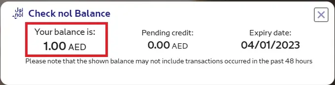 nol card balance check with number