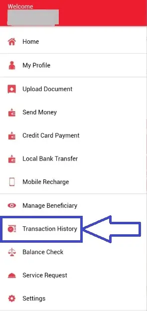 RPay Card Transaction History