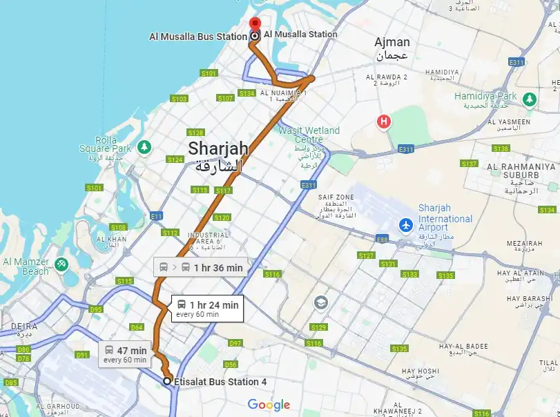 e411 bus timings