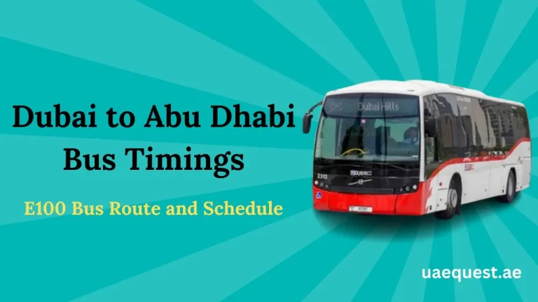 Dubai to Abu Dhabi Bus Timings
