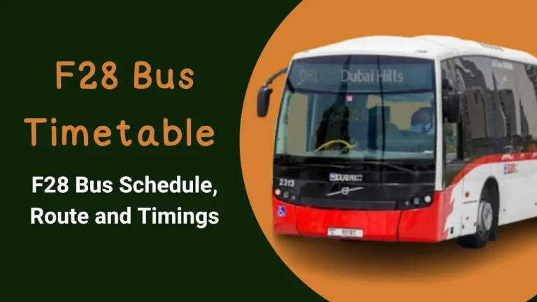 F28 Bus Timetable