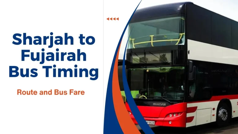 Sharjah to Fujairah Bus Timing