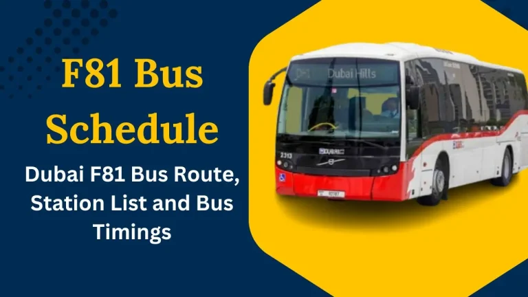 F81 Bus Schedule
