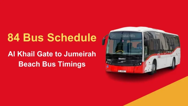 84 Bus Schedule