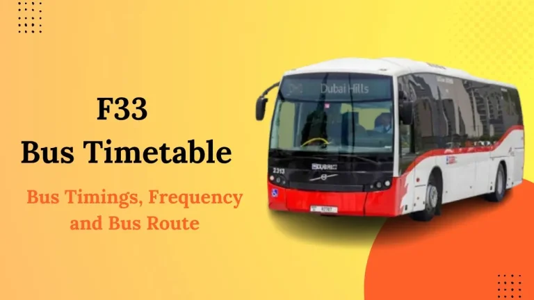 F33 Bus Timetable