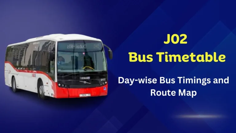 J02 Bus Timetable