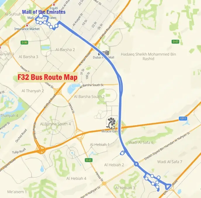 F32 Bus Route